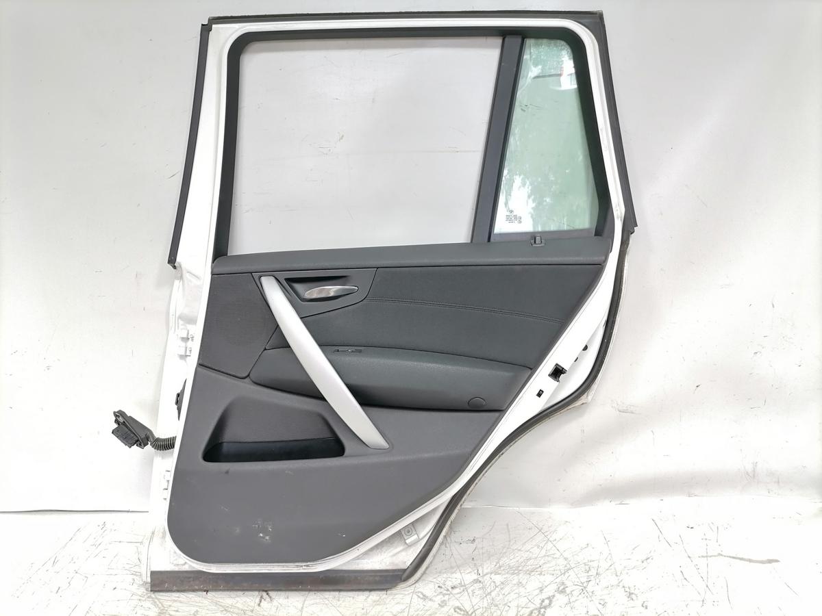BMW X3 original T&uuml;r hinten rechts 300 ALPINWEISS III Rohbau Bj.2008